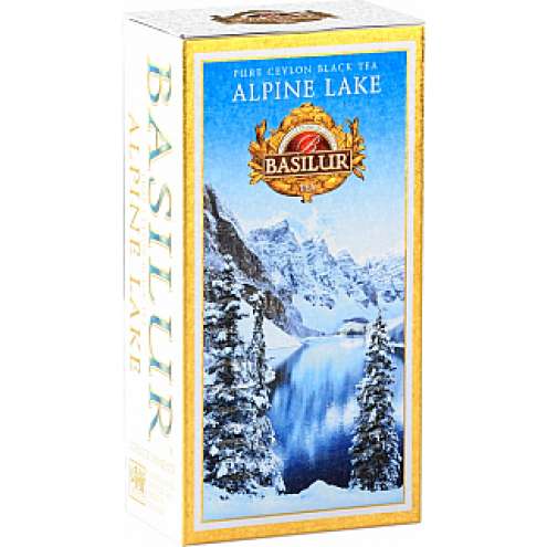 BASILUR Alpine Lake plech, Černý čaj aromatizovaný 75g